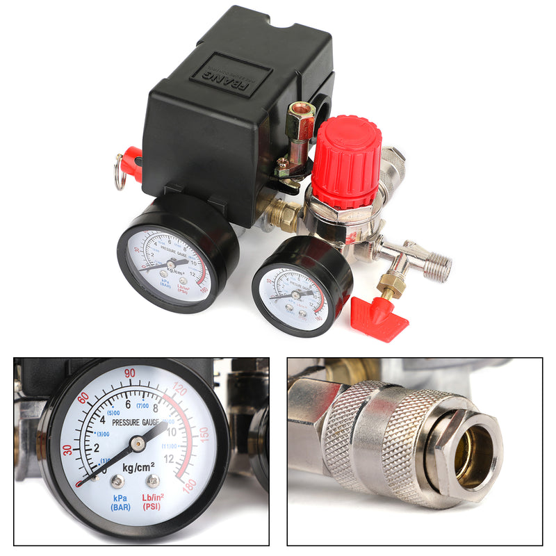 Air Compressor Pressure Control Switch Manifold Regulator Fitting
