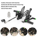 CNC Alu Rearsets Footpegs Green Fit for Kawasaki Ninja EX 250 / 400 2018-2020 Generic