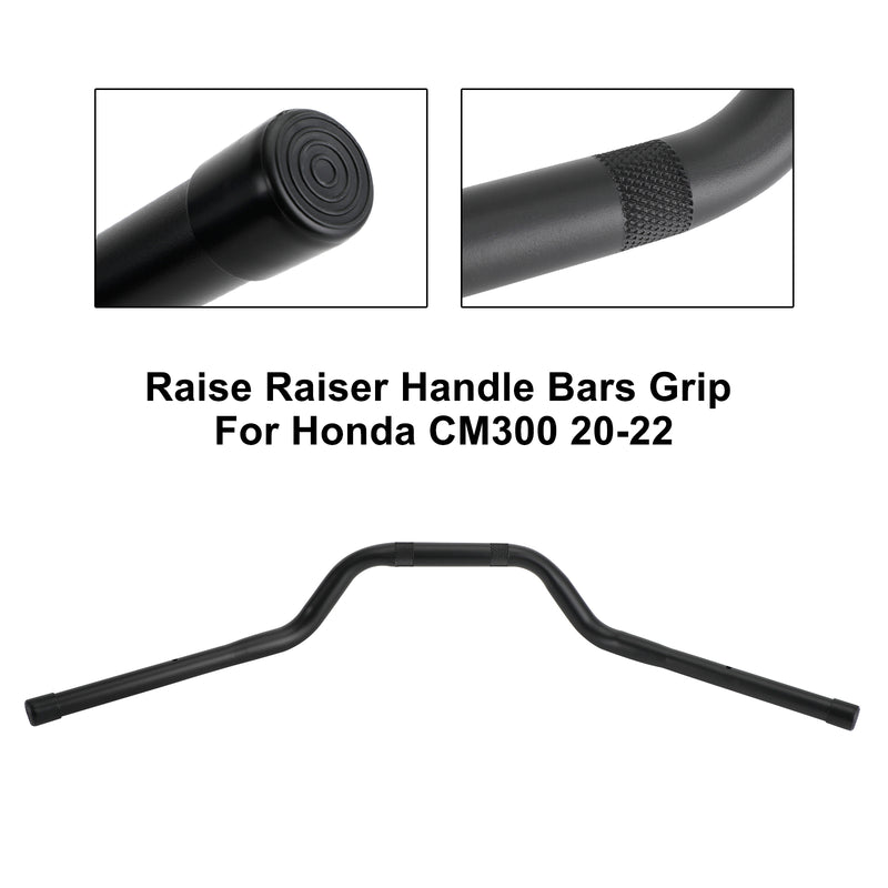 Honda Cm300 2020-2022 Universal 7/8" 22Mm Raiser Motor Bars Handlebar Black