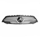 Benz A-Class W177 2019-2023 Diamond Front Bumper Grille Black/Chrome
