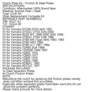 Clutch Kit Iron& Friction Plates fit for Yamaha DT50 RZ50 DT80 TDR80 YZ80 Generic