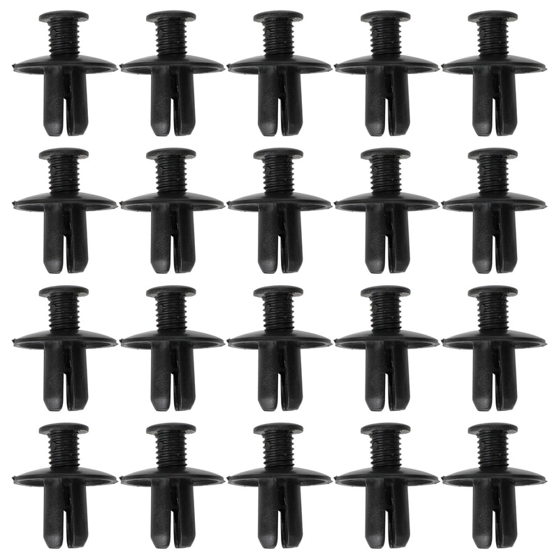 20 PACK 8MM FAIRING PANEL TRIM CLIPS SCREW IN RIVETS CLIP MOTORCYCLE UNIVERSAL Generic