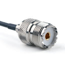 50cm Cable MCX Male Plug Right Angle To SO239 UHF Female Jack RG316 20in Pigtail