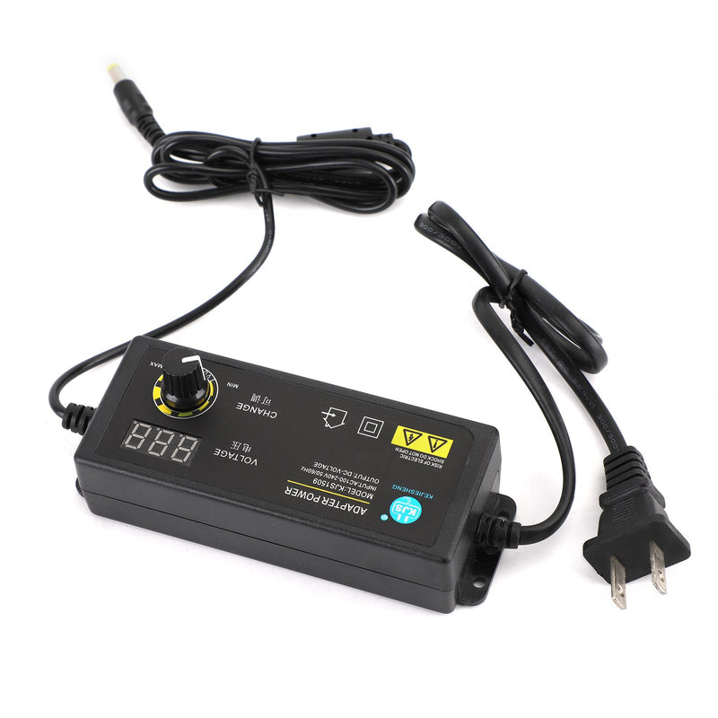 Adjustable DC Power Supply Adapter Charger Variable Voltage 3-12V 5A 60W