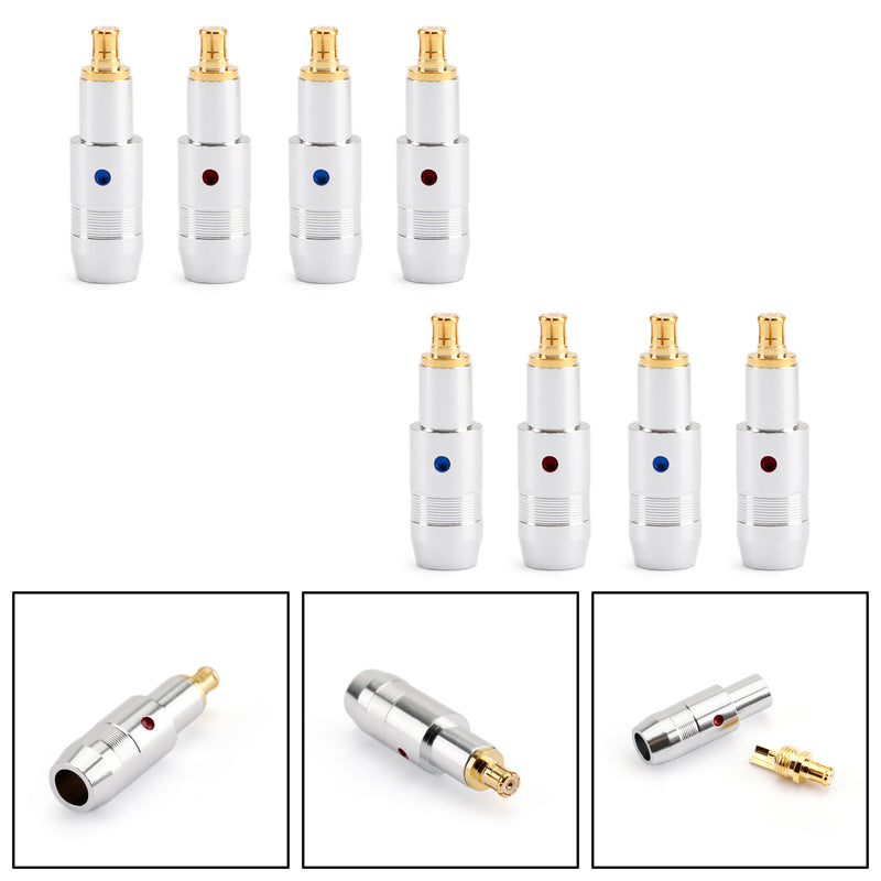 4 Pairs Earphone DIY Pin Gold Plated Audio Plug For ESW750 770H 990H 950 Silver