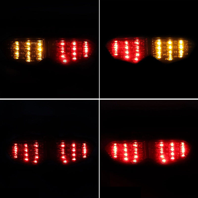 2003-2005 Yamaha YZF R6 YZF R6S Integrated LED TailLight Turn Signals Smoke