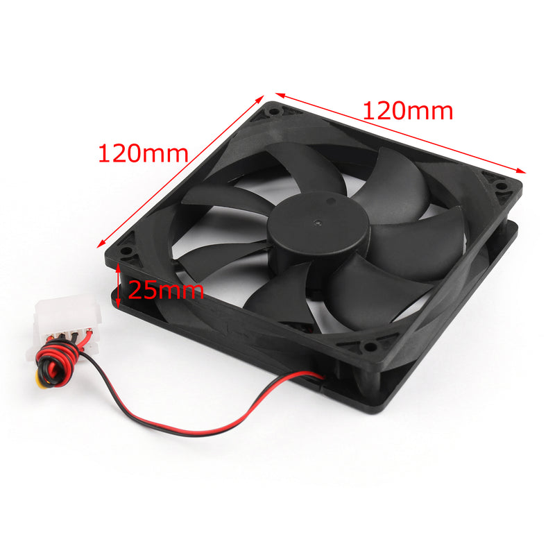 1Pcs DC Brushless Cooling Blower Fan 12V 0.2A 12025s 120x120x25mm 4 Pin Wire