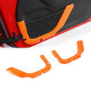 2pcs ABS Trunk Sundry Net String Bag Frame Trim For Renegade 2011+ 2Door Silver/Orange Generic