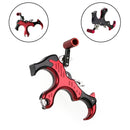 Archery 3 Finger Grip Caliper Arrow Release Aids Aluminum Compound Bow Hunting