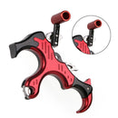 Archery 3 Finger Grip Caliper Arrow Release Aids Aluminum Compound Bow Hunting