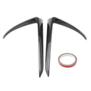 Carbon Fiber Front Fog Light Lamp Eyebrow Cover Trim For Tesla Model3 2017+ Generic