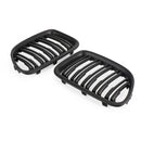 Matt Black Dual Slats Front Hood Kidney Grill Grille Fit BMW X1 E84 2009-14 SUV