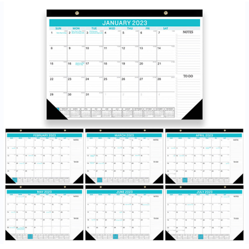 2023.1-2024.6 Calendar Brownline Home Office Monthly Desk Pad Calendar