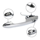 Chrome Outer Door Handle Front Left 735592012 For Fiat 500 Left Hand Drive Generic