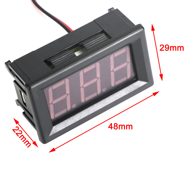 5Pcs Dc5-120V 0.56" 2 Wire Led Digital Display Panel Voltmeter Volt Tester