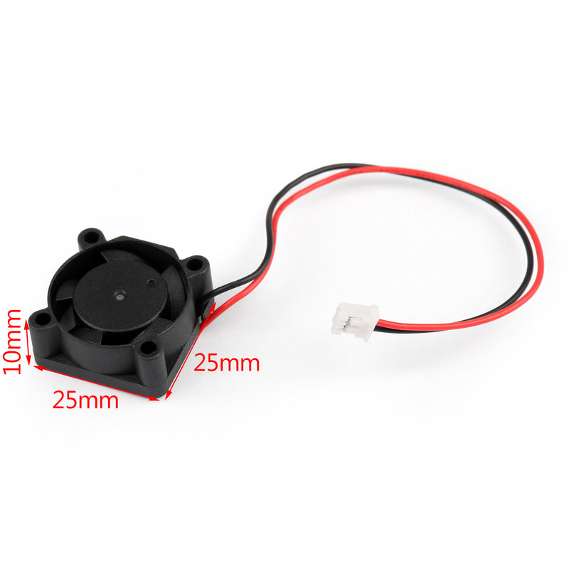 4Pcs DC Brushless Cooling PC Computer Fan 5V 2510s 25x25x10mm 0.12A 2 Pin Wire