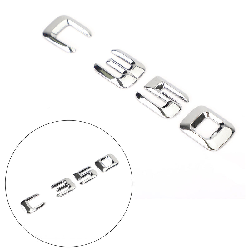 Mercedes C350 Rear Trunk Emblem Badge Nameplate Decal Letters Numbers