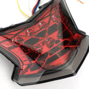 LED Brake Turn Signals Taillight For Kawasaki Z650 Ninja 650 Z900 17-24 Silver Generic