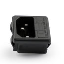 5PCS IEC320 C14 3 Pin Male Power Socket W/Fuse 10A 250V For Boat DIY AC-001D2