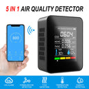 5 In1 CO2 Digital Thermometer Humidity Tester Carbon Dioxide Air Quality Monitor
