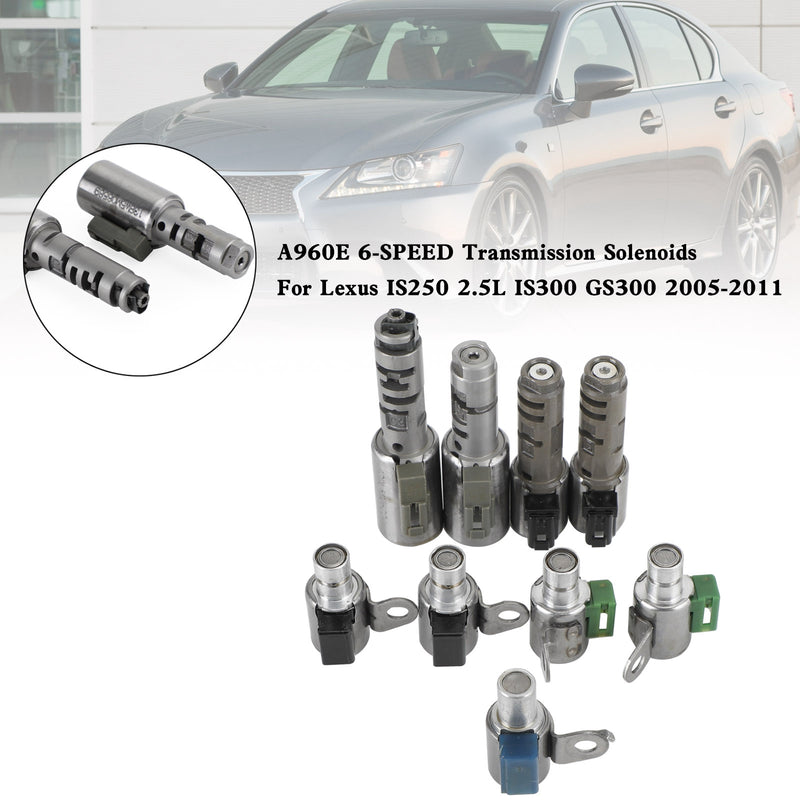 2005-2011 Lexus IS250 2.5L IS300 GS300 A960E 6-SPEED Transmission Solenoids
