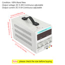 Adjustable Power Supply 30V 5A 110V Precision Variable DC Digital Lab w/clip