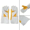 14Inch Leather Welding Gloves For Tig/Mig/BBQ/Stick Welders Heat Resistant