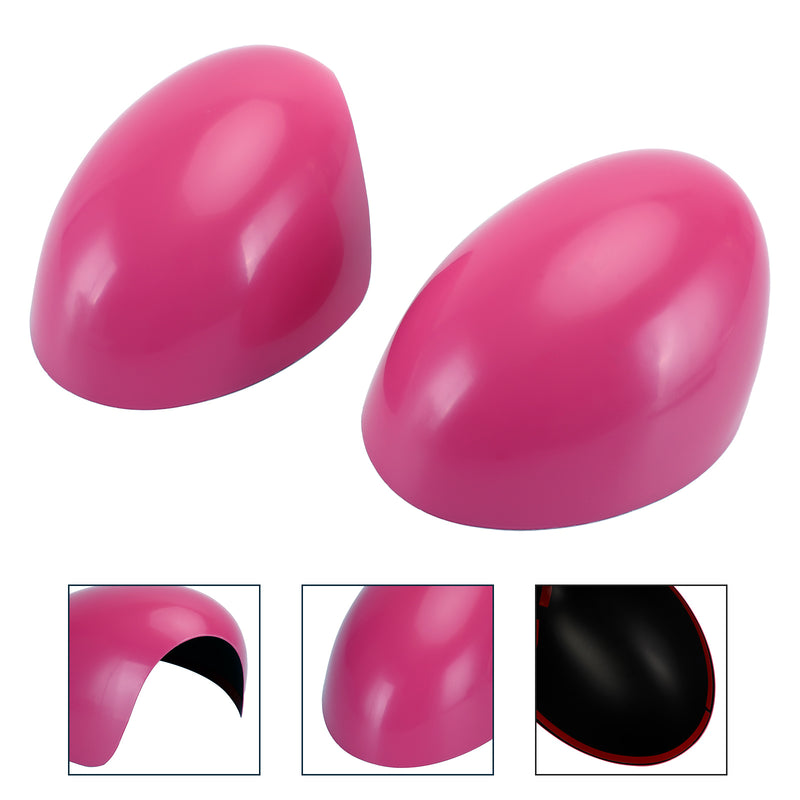 2 x Pink Mirror Covers for MINI Cooper R55 R56 R57 High Quality Generic