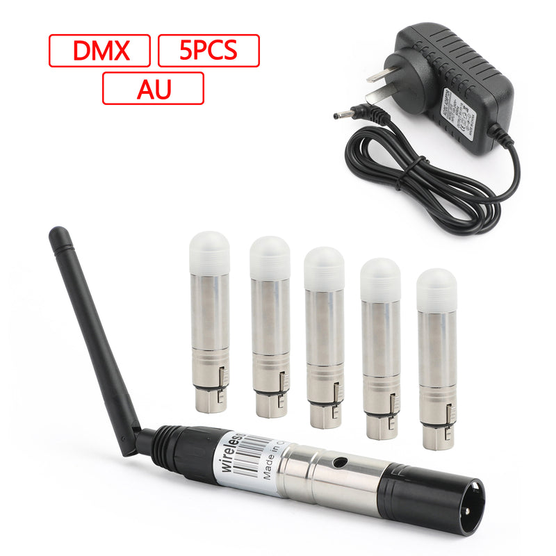 DMX512 Wireless Transmitter Receiver DMX Controller 2.4G Stage Lighting AU