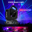 230W Moving Head Light, Stage Lights Spotlight 230W 7R Zoom Moving Head Beam Sharpy Light 8 Prism Strobe DMX 16Ch for Party Stage