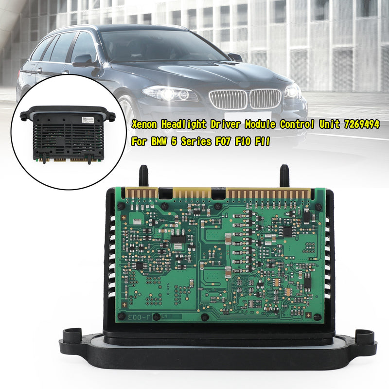 Xenon Headlight Driver Module Control Unit 7269494 For BMW 5 Series F07 F10 F11 Generic