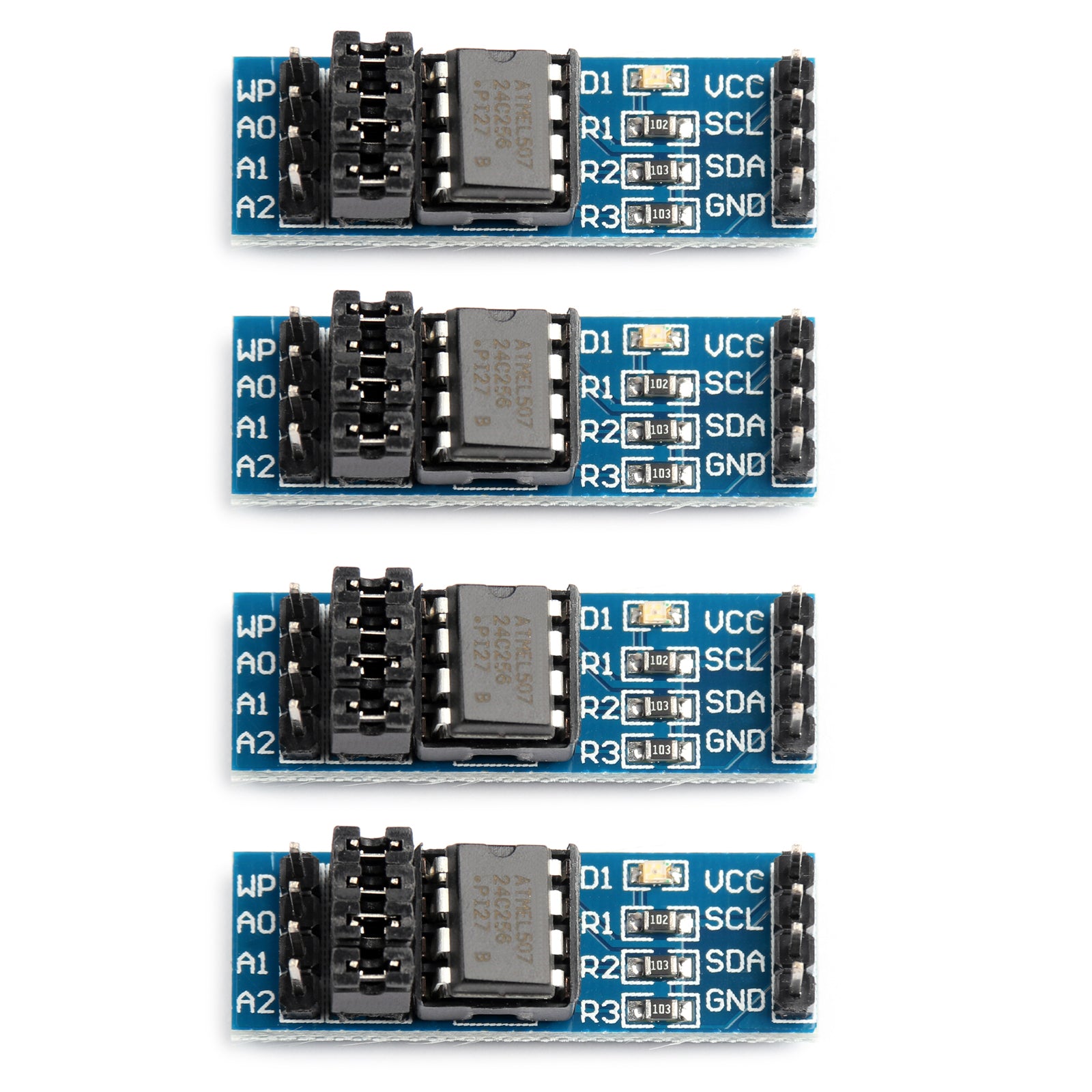 K24c256 Module 4¡Á AT24C256 I2C Interface 256k Bits EEPROM Memory Module 8P Chip Hold