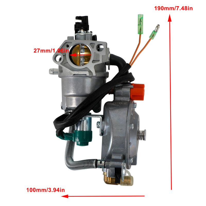 Carburetor For Harbor Freight Predator 6500 5500 8250 Generator LPG NG Dual Fuel