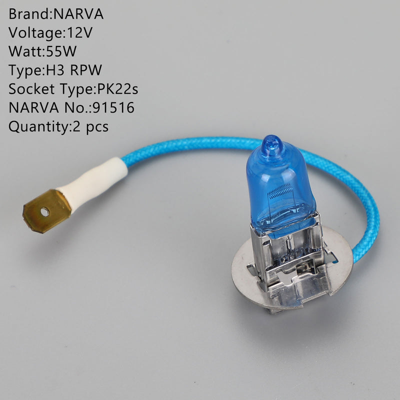 H3 RPW 91516 For NARVA Range Power White Car Headlight Lamp 12V55W PK22s Generic