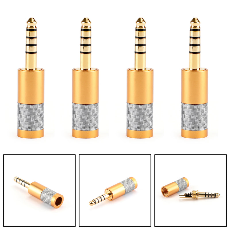 4PCS 4.4mm 5 Pole Balance Plug Audio Connector For NW-WM1Z NW-WM1A Gold