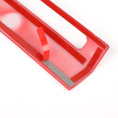 Silver Emergency Warning Light Lamp Switch Panel Decor Cover For Ford F150 2015+ Red