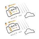 2X Carburetor Carb Rebuild Repair Kit fit for Yamaha YFZ450 2004-2009 Generic