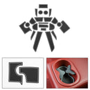 Door Mats Cup Holder Non-Slip Pads For  Charger 2015-2019 Red Generic