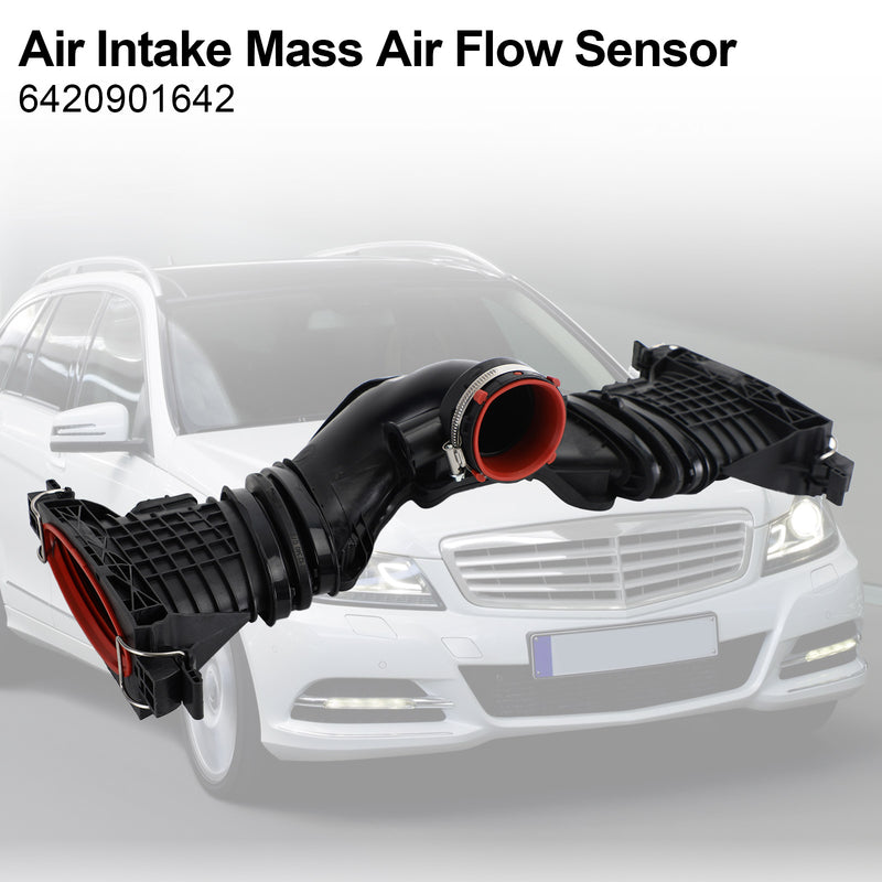 4 Pin Air Intake Pipe Mass Air Flow Sensor For Mercedes C/E/M/R-Class 6420900142