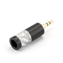 1PC Mini 2.5mm 3 Pole Stereo Plug Audio Connector Fit DIY Headphone Black