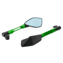 Universal CNC Aluminum Motorcycle Handlebar Rear View Mirrors Blue Anti-glare Mirror for Honda for Yamaha for Suzuki Generic