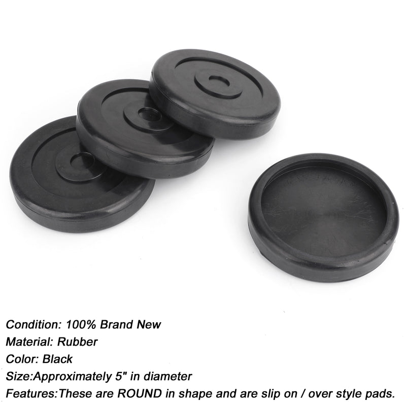 ROUND Rubber Arm Pads For BENDPAK lift DANMAR Lift SET OF 4 HD slip on