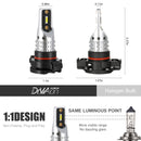 2PCS LED Headlight Driving Light Fog Light Lamp 6500K Bright 50W Generic