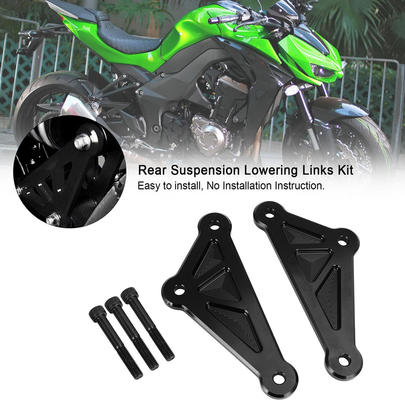 Rear Suspension Lowering Links Kit For KAWASAKI Z1000 2014-2015 Black Generic