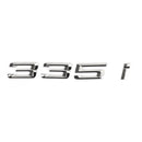 Rear Trunk Nameplate Badge Emblem Numbers Letter Decal 335 i Fit 335i Chrome Generic