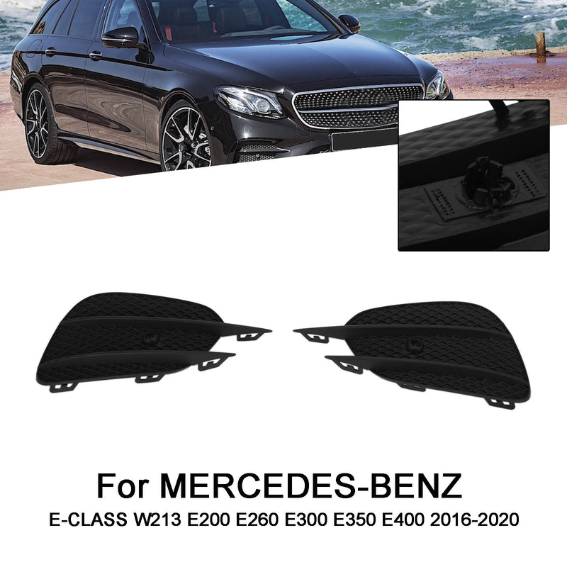 MERCEDES E-Class W213 2pcs Bumper Grille Fog Lights Grill Grille Trim Cover