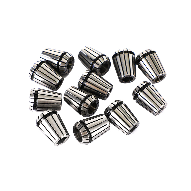 12Pcs ER25 Spring Collet 1/8"-5/8" For CNC Milling Lathe Tool Workholding