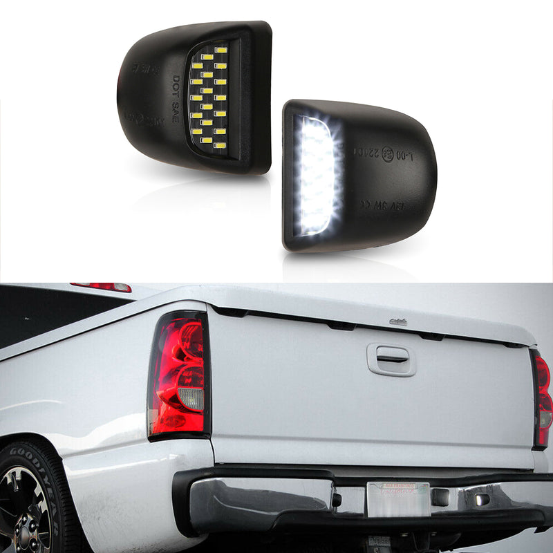Bright SMD LED License Plate Lights Lamp Set fit For 1999-2013 Chevy Silverado Avalanche Generic