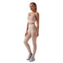 2Pcs Womens Snake Skin Pants Set Lounge Wear Tracksuit Yoga Gym Sport Suit