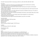 External Final Transmission Belt for Honda Spacy 100 BC JF13 2003-2008 Generic